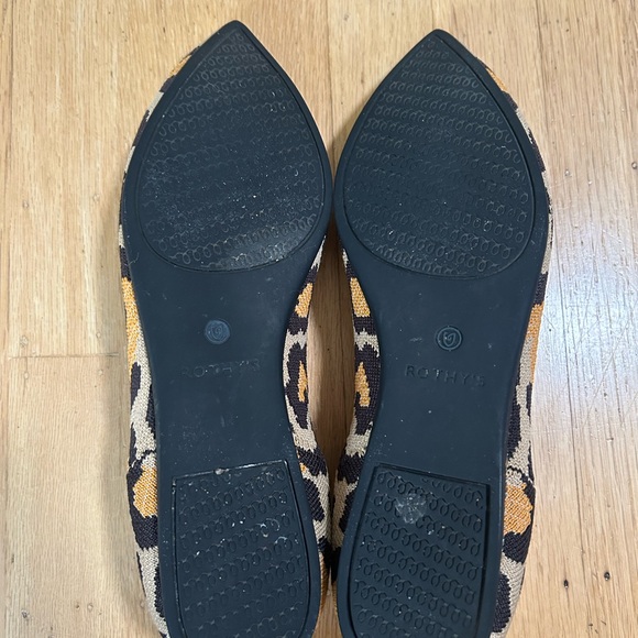Rothy's The Point Leopard Print Women's Flats - Picture 8 of 10